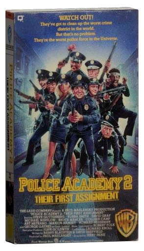 Police Academy 2: Their First Assignment VHS, Warner Home Video