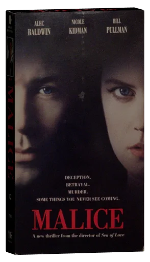 Malice VHS, New Line Home Video
