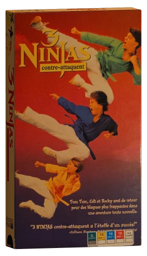 3 Ninjas Kick Back VHS, Columbia Home/Tristar Video
