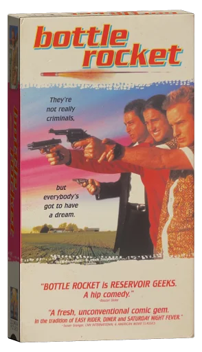 Bottle Rocket VHS, Columbia TriStar Home Video
