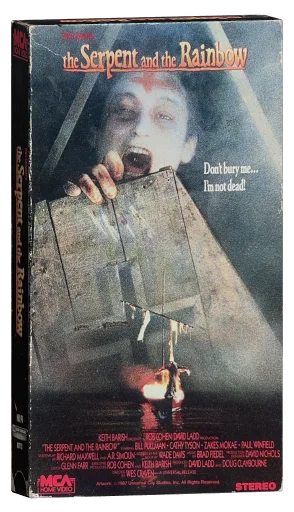 The Serpent and the Rainbow VHS, MCA Home Video