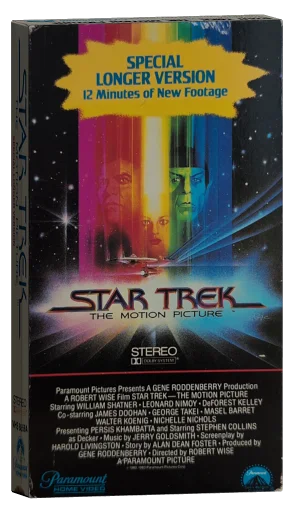 Star Trek: The Motion Picture VHS, Paramount Home Video