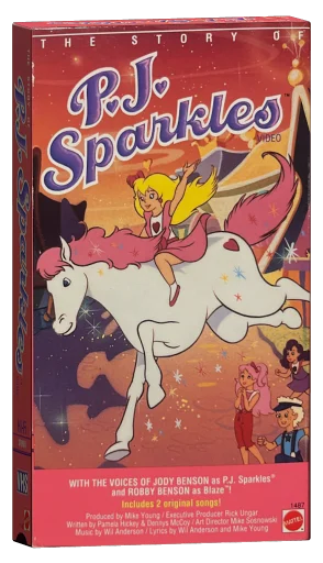 P.J. Sparkles VHS cover