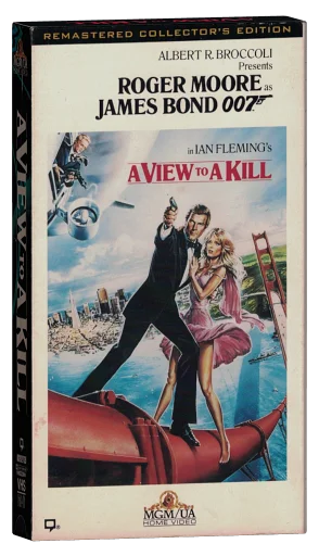 A View to a Kill VHS, MGM/UA Home Video