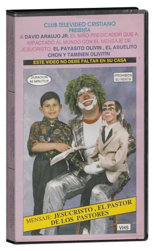 David Araujo Jr. (Child Preacher) And Olivin The Clown VHS cover