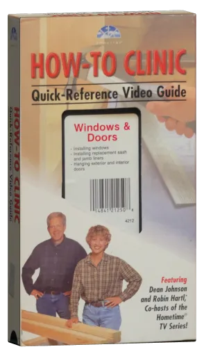 Hometime: How-To Clinic: Windows & Doors VHS cover