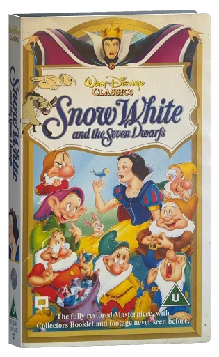 Snow White and the Seven Dwarfs VHS, Buena Vista Home Video