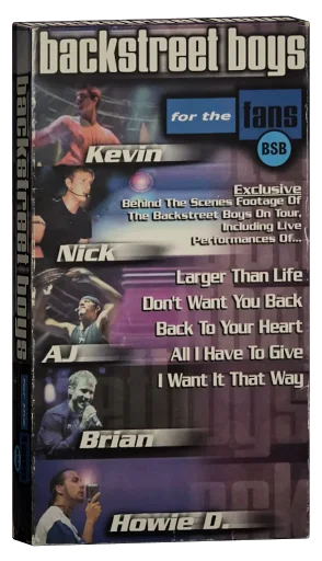 Backstreet Boys: For the Fans VHS, Jive / Zomba Video