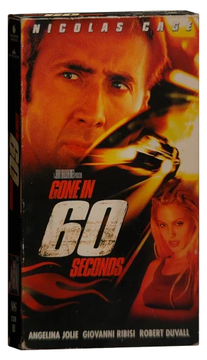 Gone in Sixty Seconds VHS, Touchstone Home Video