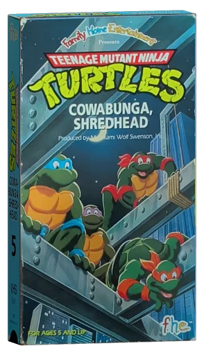 Teenage Mutant Ninja Turtles VHS, Family Home Entertainment