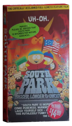 South Park: Bigger, Longer & Uncut VHS, Paramount Home Video