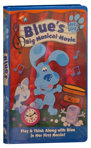 Blue's Big Musical Movie VHS cover