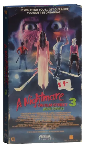 A Nightmare on Elm Street 3: Dream Warriors VHS, Media Home Entertainment