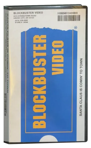 Santa Claus Is Comin' to Town VHS, Blockbuster Video