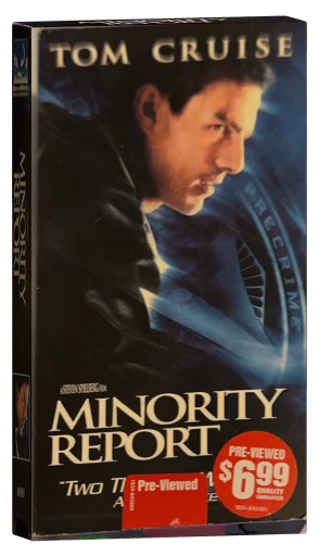 Minority Report VHS, DreamWorks Home Entertainment