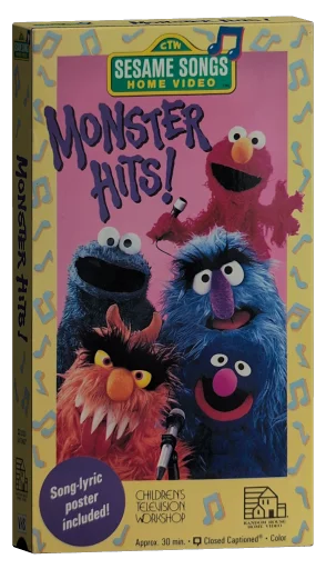Sesame Songs: Monster Hits! VHS cover