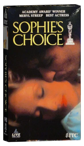 Sophie's Choice VHS cover