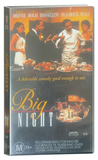 Big Night VHS, Roadshow Entertainment