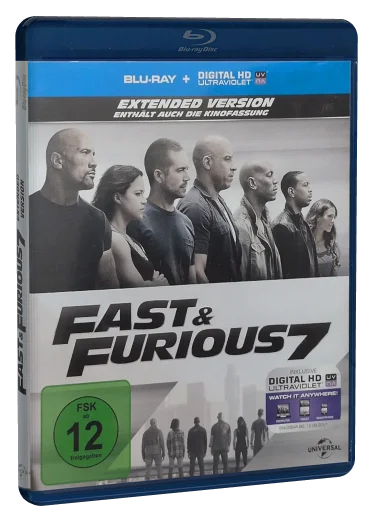 Furious 7 Blu-ray, Universal