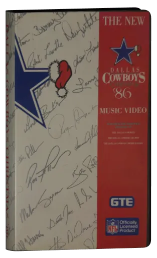 The New Dallas Cowboys Christmas '86 Music Video VHS cover