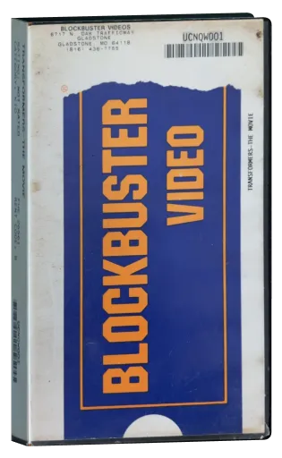 The Transformers: The Movie VHS, Blockbuster Video