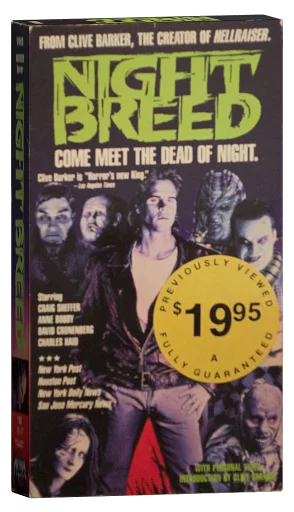 Nightbreed VHS, Media Home Entertainment