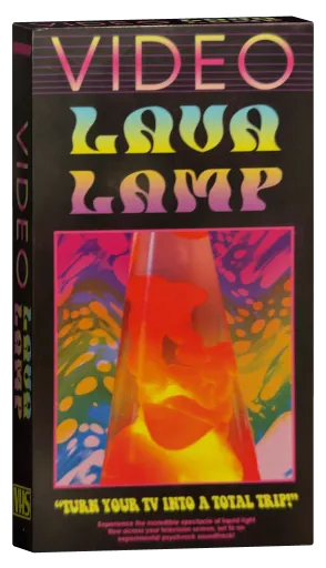 Video lava lamp VHS cover
