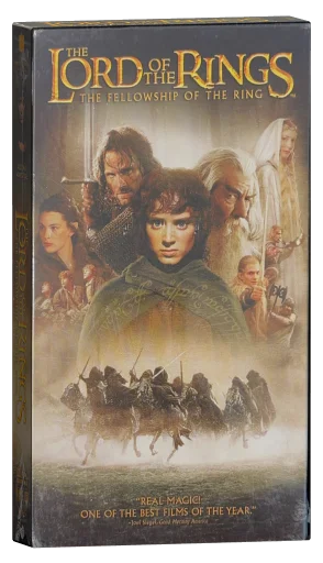 The Lord of the Rings: The Fellowship of the Ring VHS, New Line Home Entertainment