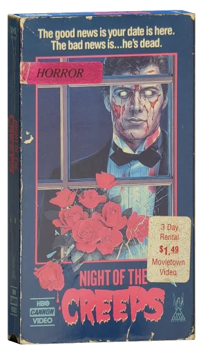 Night of the Creeps VHS, HBO Cannon Video
