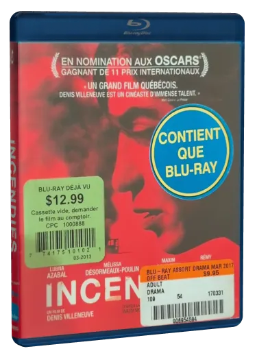 Incendies Blu-ray, Les Films Christal