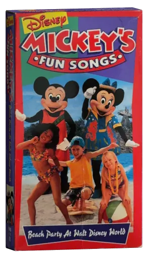 Mickey's Fun Songs: Beach Party at Walt Disney World VHS cover