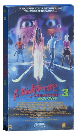 A Nightmare on Elm Street 3: Dream Warriors VHS, Media Home Entertainment