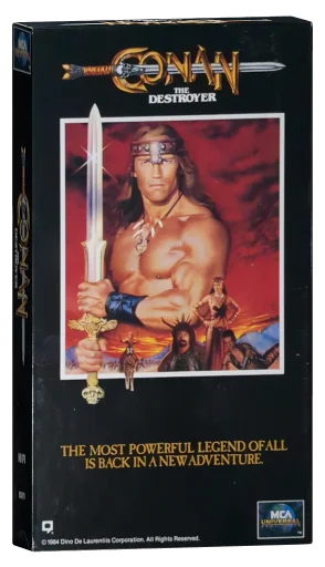 Conan the Destroyer VHS, MCA Universal Home Video