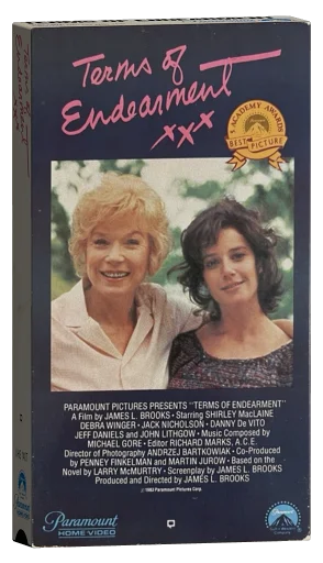 Terms of Endearment VHS, Paramount Home Video