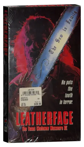 Leatherface: The Texas Chainsaw Massacre III VHS, RCA/Columbia Pictures Home Video