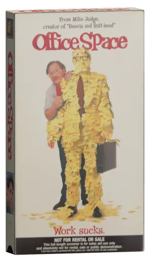 Office Space VHS, 20th Century Fox Home Entertainment