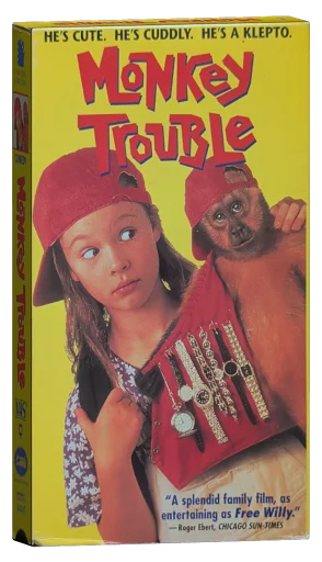 Monkey Trouble VHS, New Line Home Video