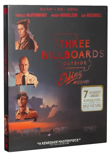 Three Billboards Outside Ebbing, Missouri Blu-ray cover