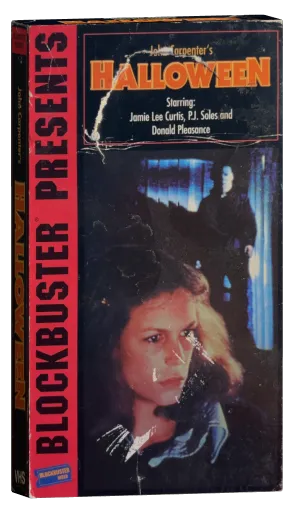 Halloween VHS, Blockbuster Video