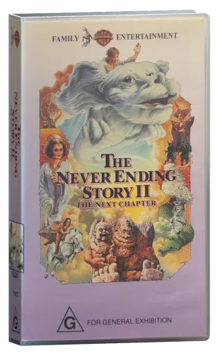 The NeverEnding Story II: The Next Chapter VHS, Warner Home Video