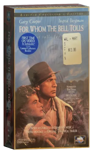 For Whom the Bell Tolls VHS cover