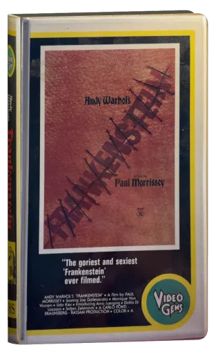 Flesh for Frankenstein VHS cover