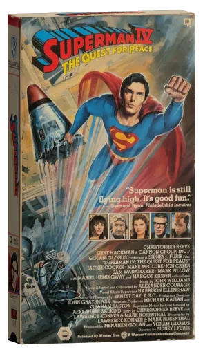 Superman IV: The Quest for Peace VHS, Warner Home Video