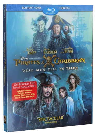 Pirates of the Caribbean: Dead Men Tell No Tales Blu-ray cover