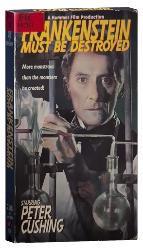 Frankenstein Must Be Destroyed VHS, Warner Home Video