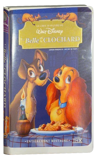 La Belle et le Clochard VHS cover