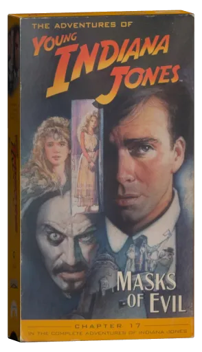 The Adventures of Young Indiana Jones: Masks of Evil VHS cover