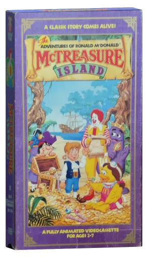 The Adventures of Ronald McDonald: McTreasure Island VHS cover