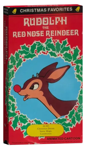 Rudolph The Red Nose Reindeer VHS cover