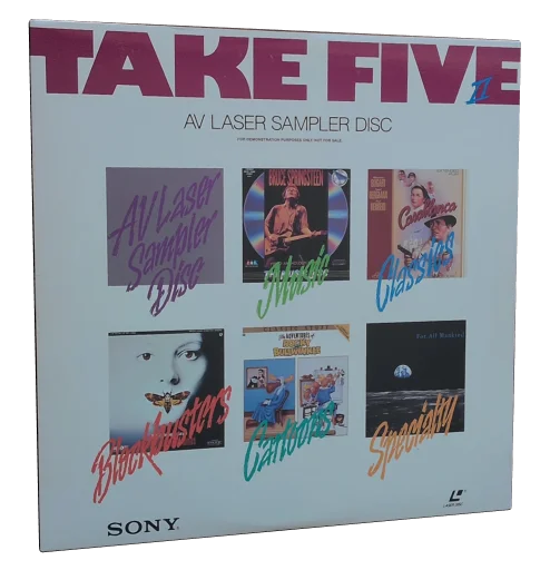 Take Five II AV Laser Sampler Disc Laserdisc, Sony